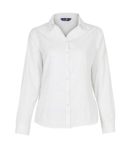 Blusa Oxford Light Manga Larga Mujer