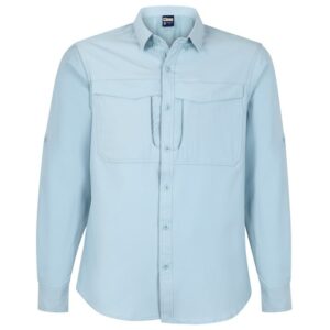 Camisa Salvia Manga Larga Hombre