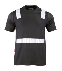 Polera Hibrida Con Cinta Reflectiva Manga Corta Hombre
