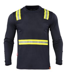 Polera Hibrida Hi-Vis Bi Color Manga Larga Hombre