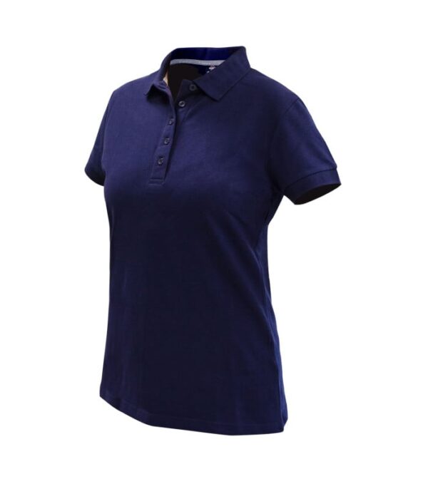 Polera Polo Confort Spandex Manga Corta Mujer