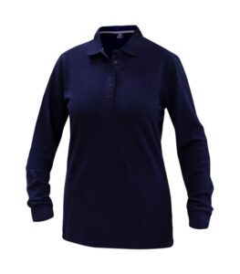 Polera Polo Confort Spandex Manga Larga Mujer