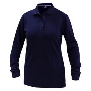 Polera Polo Confort Spandex Manga Larga Mujer