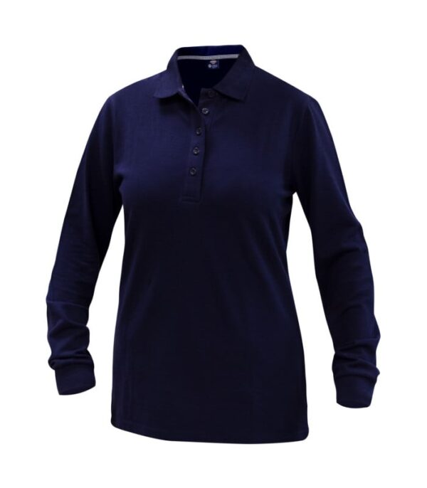 Polera Polo Confort Spandex Manga Larga Mujer