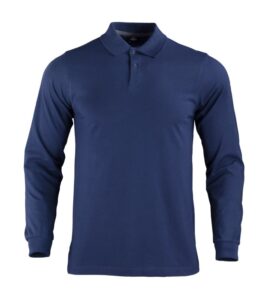 Polera Polo DryFresh Smooth® 60% Algodón Manga Larga Hombre
