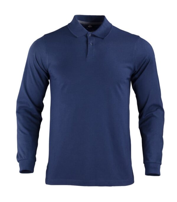 Polera Polo DryFresh Smooth® 60% Algodón Manga Larga Hombre