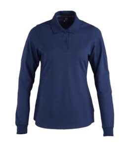 Polera Polo DryFresh Smooth® 60% Algodón Manga Larga Mujer