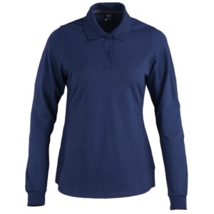 Polera Polo DryFresh Smooth® 60% Algodón Manga Larga Mujer
